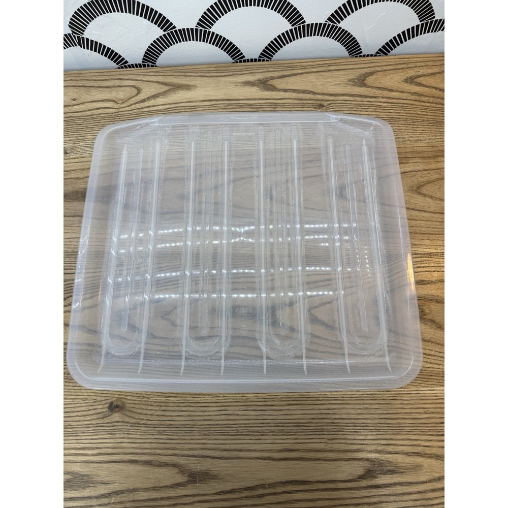 Rubbermaid Drain Tray Board MICROBAN 1180-1 Clear Made In USA 15 X 14 X 1
